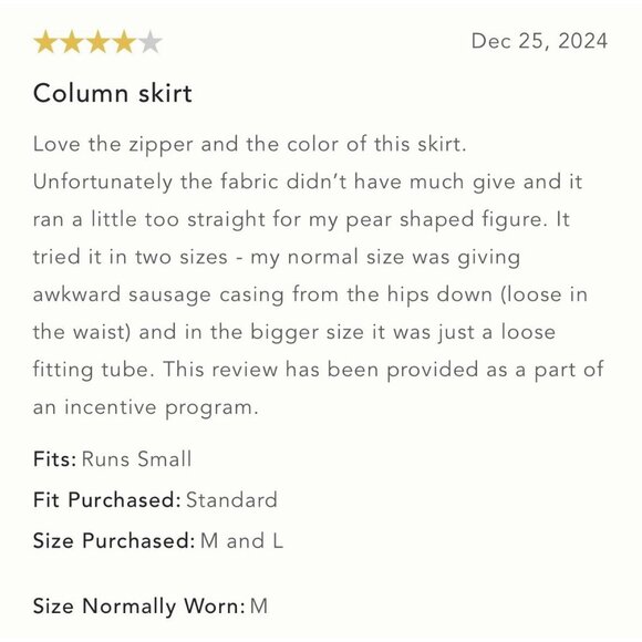 NWT Size M - Anthropologie Maeve Zip-Front Column Midi Skirt Red (NWT US$ 118) - Picture 14 of 16